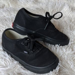 Kids Black Vans Like New